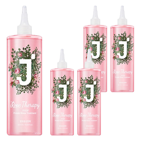 제이숲 단백질 워터 로즈테라피 트리트먼트, 500ml, 5개