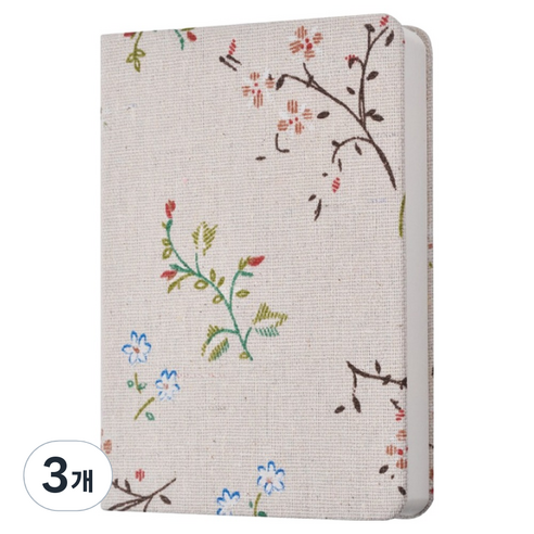 오브예 감성 일기장 미니 다이어리 A6, 라일락 화이트, 3개