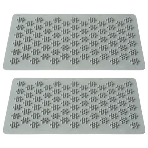 바로스파인 스파크 매트 350 x 540 mm, 2개, 스톤그레이