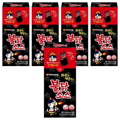 불닭 삼양 스틱 소스, 160g, 5개