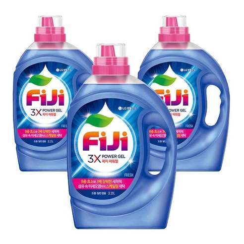 피지 3X 파워젤 프레시 액상세제 본품, 2.7L, 3개