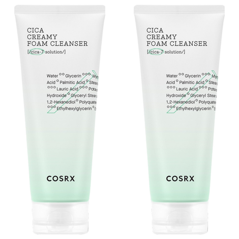 코스알엑스 퓨어 핏 시카 크리미 폼 클렌저, 150ml, 2개