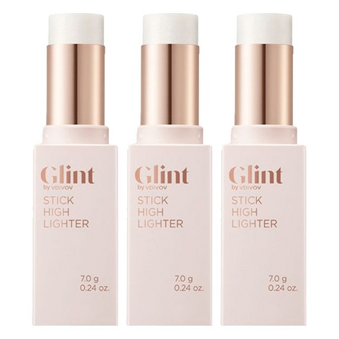 Glint 스틱 하이라이터 7g, 밀키 문, 3개