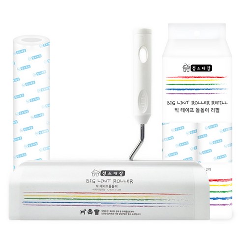 청소대장 테이프크리너 24cm 본품 + 90회 리필 2p, 1세트