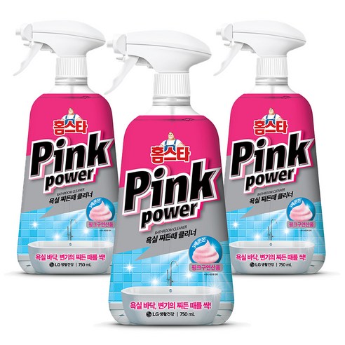 홈스타 핑크파워 욕실 찌든때 클리너, 750ml, 3개