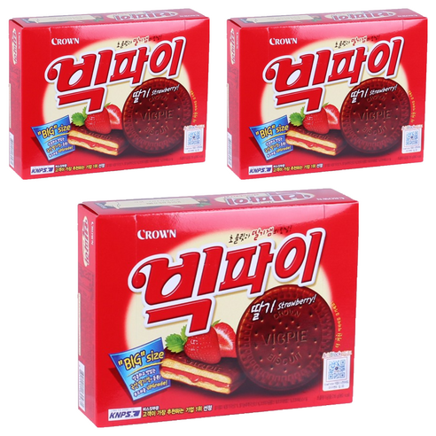 크라운 빅파이 딸기