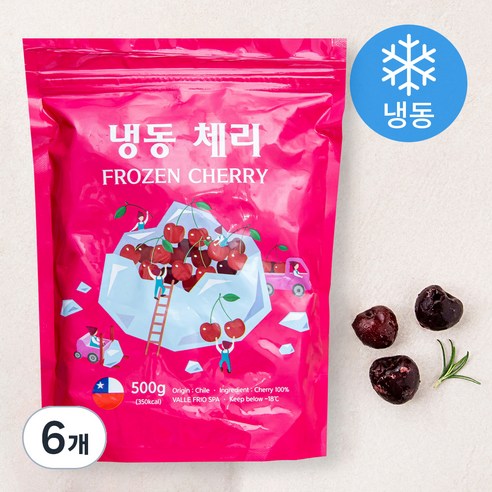 체리 (냉동), 500g, 6개