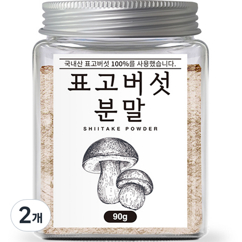 조은약초 표고버섯 분말, 90g, 2개