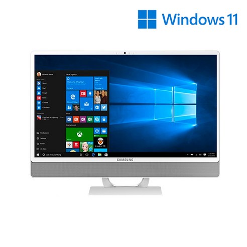 삼성전자 올인원PC 프로스트 화이트 DM530ADA-L15AW (셀러론-6305 60.5cm WIN10 Pro RAM 8GB NVMe 128GB), RAM 4GB+4GB NVMe 128GB