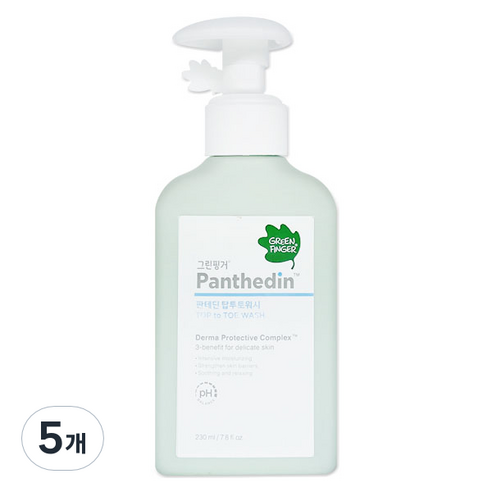 그린핑거 판테딘 탑투토 워시, 5개, 230ml
