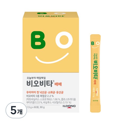 비오비타 배배 유아 유산균, 90g, 5개