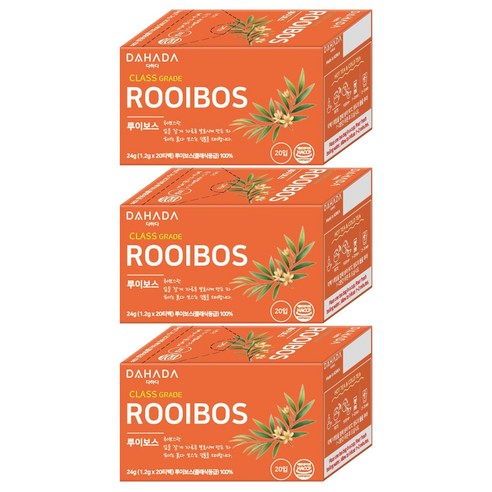 다하다 루이보스, 1.2g, 20개입, 3개