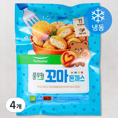 풀무원 꼬마 돈까스 (냉동), 800g, 4개