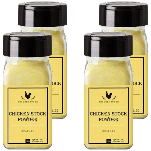바른미각 치킨스톡 파우더, 100g, 4개