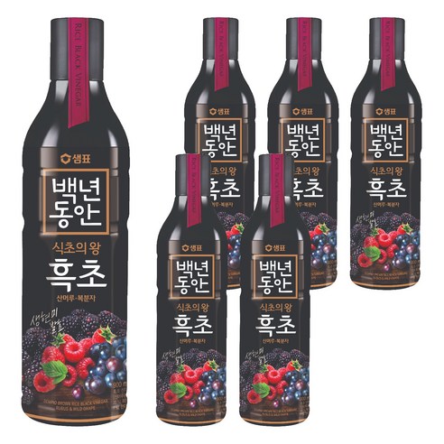 샘표 백년동안 산머루 복분자 현미발효 흑초