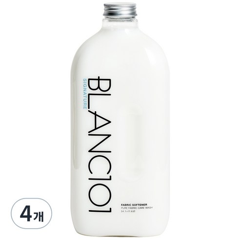 블랑101 고농축 유아섬유유연제 시그니처향 본품, 4개, 1.6L