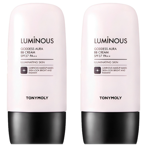 토니모리 루미너스 여신광채 비비크림 SPF37 PA++, 2호 차분한 베이지, 45g, 2개