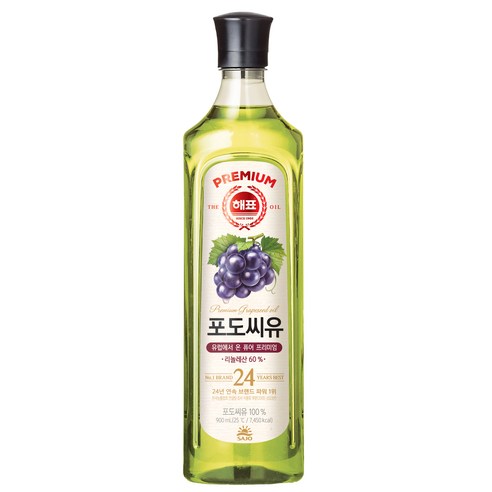 해표 포도씨유, 900ml, 1개