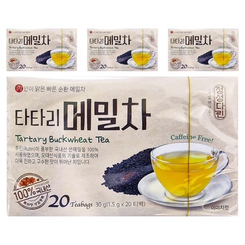 타타리 메밀차, 1.5g, 20개입, 4개