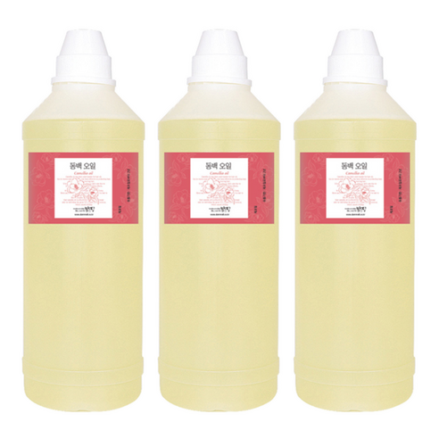 맑을담 동백 오일, 1L, 3개