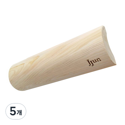 제이준 편백 발지압 경침 40cm, 5개, 혼합색상