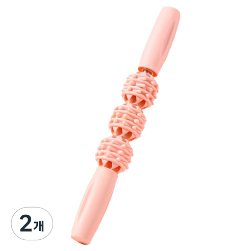 뉴립 릴렉스 마사지볼 스틱, 2개, 핑크