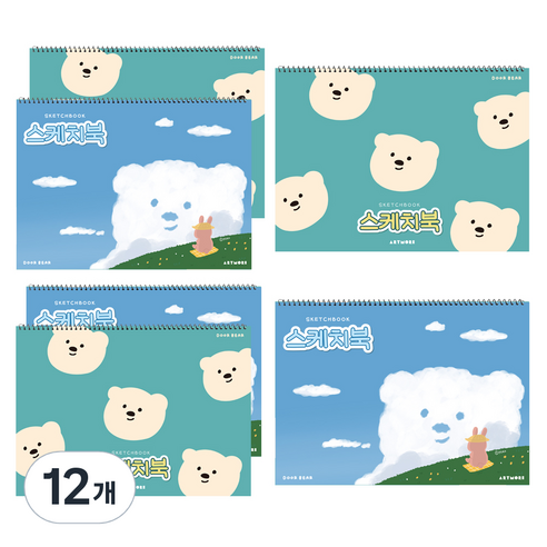 아트모아 뉴 스케치북, 345 x 248 mm, 20매, 12개