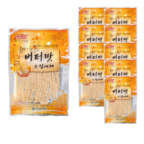 버터맛 오징어채, 10개, 32g