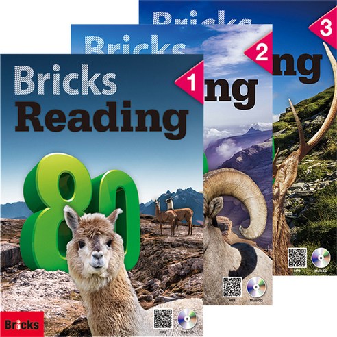 Bricks Reading 80 3권 세트 + Workbook, Bricks Education