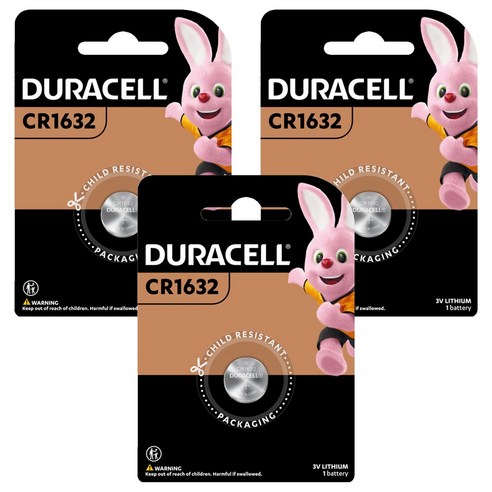 듀라셀 리튬 코인 건전지, 1개입, 3개