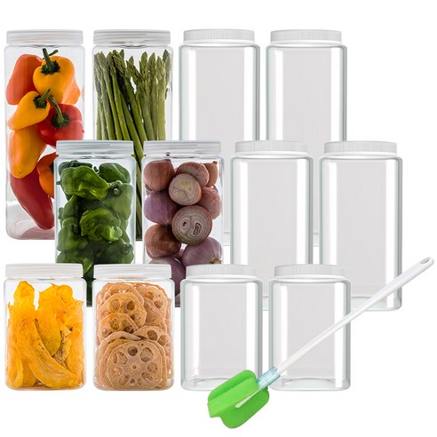 실리쿡 냉동실문 수납 사각용기 기본세트: 냉장고 조직화의 필수품