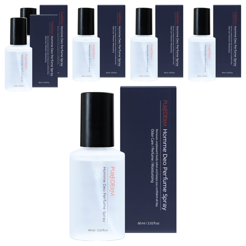 퓨어덤 옴므 데오 퍼퓸 스프레이, 6개, 60ml