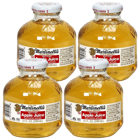 마르티넬리 골드메달 애플주스, 296ml, 4개