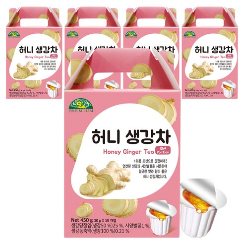 오가닉스토리 허니 생강차, 30g, 15개입, 5개