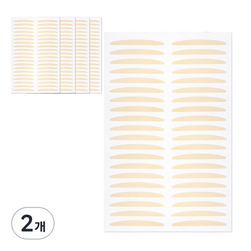 더분 깃털 라이트 단면 쌍꺼풀테이프 200p, 누드R타입, 2개