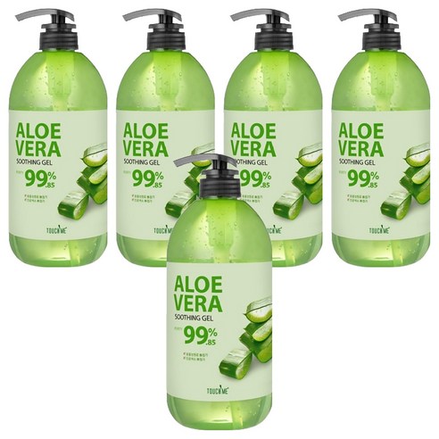 터치미 퓨리티 알로에베라 수딩젤, 1L, 5개