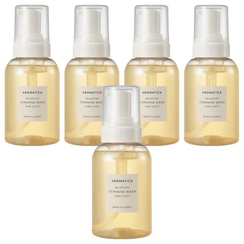 아로마티카 퓨어 앤 소프트 여성청결제, 300ml, 5개