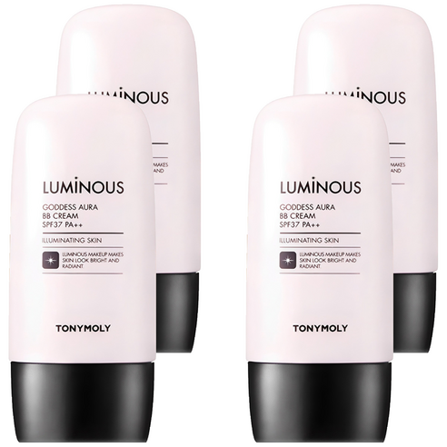 토니모리 루미너스 여신광채 비비크림 SPF37 PA++, 2호 차분한 베이지, 45g, 4개
