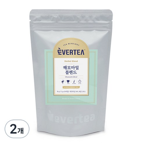 에버티 캐모마일 블렌드 삼각티백, 1.5g, 24개입, 2개