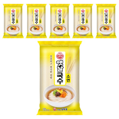 오뚜기옛날 국수 소면, 1.5kg, 6개