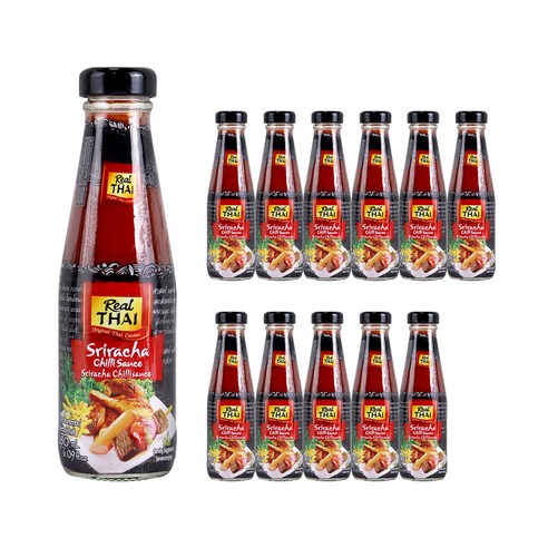 리얼타이 스리라차핫칠리소스, 180ml, 12개