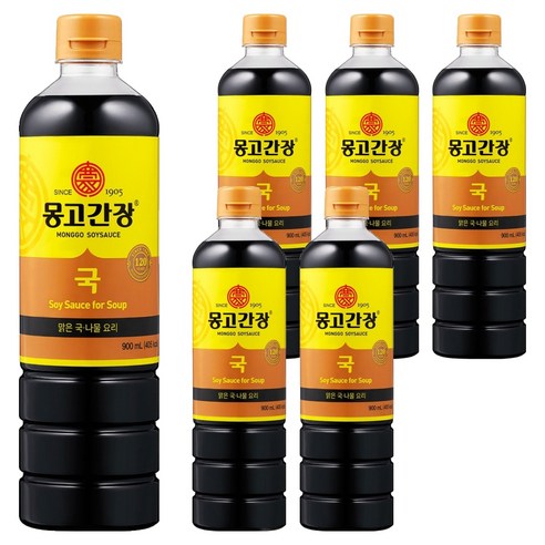 몽고간장 국간장, 900ml, 6개