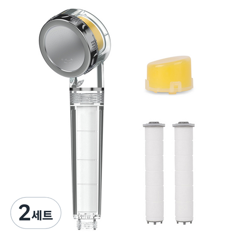 오엘라 비타민 필터 샤워기 + 핸드필터 2p 세트, 2개, 화이트