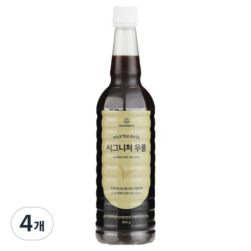 청담라이프 시그니처 우롱 원액베이스, 850g, 4개