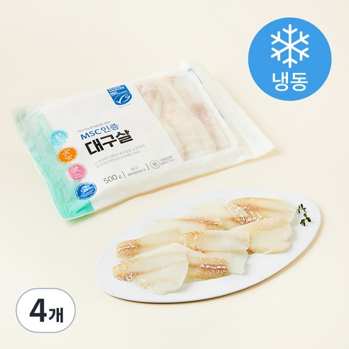 프리미어 미국 MSC인증 대구살(냉동), 500g, 4개