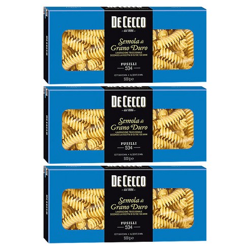 데체코 구르메라인 푸질리, 500g, 3개