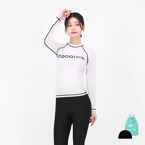 아쿠아티카 여성용 래쉬가드 상의 AQAWTS23004 + 워터레깅스 세트
