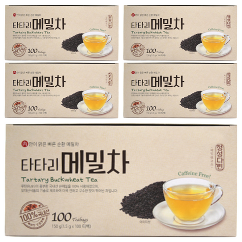오대산식품_타타리메밀차티백세트, 1.5g, 100개입, 5개