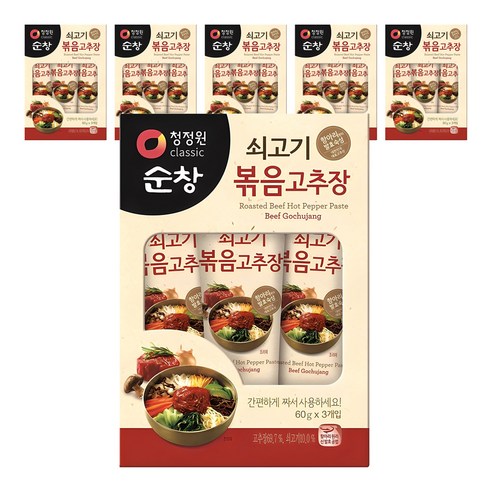 청정원순창 쇠고기볶음고추장, 60g, 18개