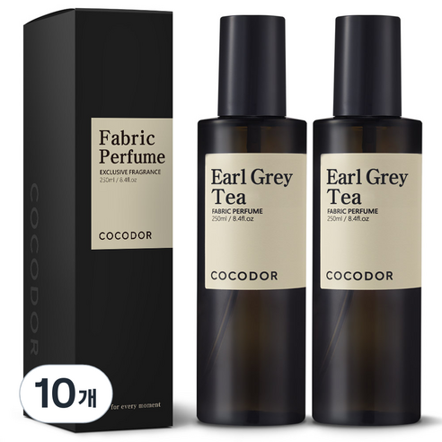 코코도르 룸 앤 패브릭 퍼퓸 섬유탈취제, 250ml, 10개, 얼그레이티
